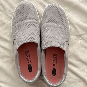 Dr. Scholl's Light Gray Slip-On Shoes